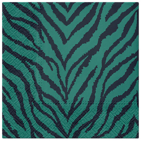 Dekoratief | Pakje 20 servetten 'Zebra Pattern' 33x33cm | A701843