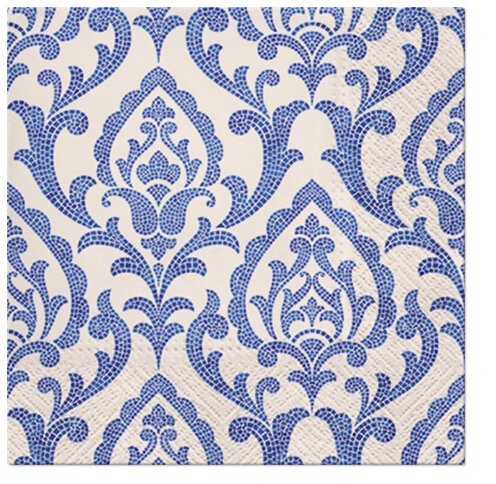 Dekoratief | Pakje 20 servetten 'Portuguese Tiles' 33x33cm | A701850