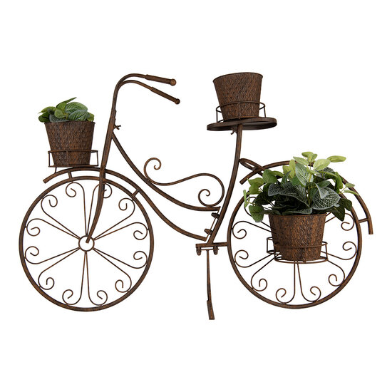 Clayre &amp; Eef | Plantenstandaard fiets Bruin 107x35x70 cm | 5Y1266