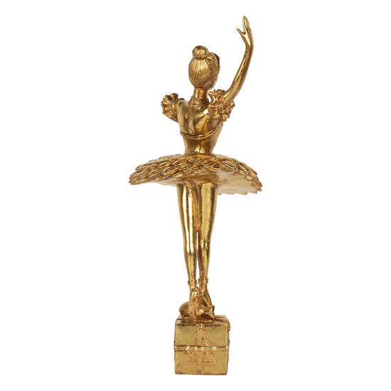 Clayre &amp; Eef | Decoratie Ballerina Goudkleurig 20x17x45 cm | 6PR5418