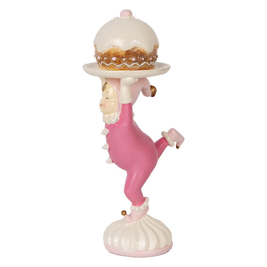 Clayre & Eef | Decoratie elf Roze Beige 12x8x21 cm | 6PR5618