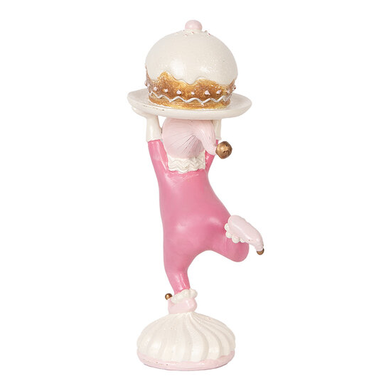 Clayre & Eef | Decoratie elf Roze Beige 12x8x21 cm | 6PR5618