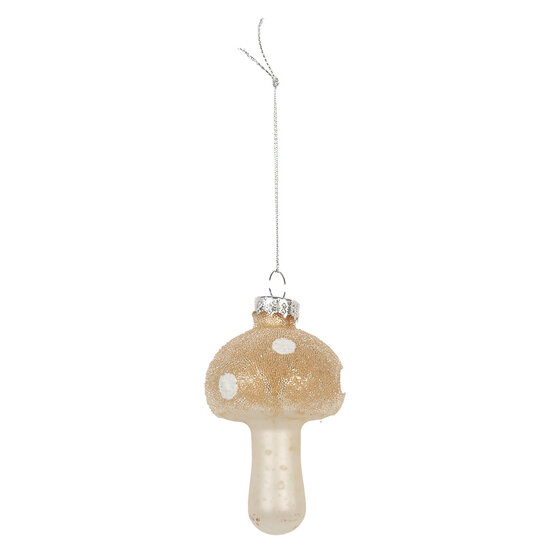 Clayre &amp; Eef | Kersthanger Beige Goudkleurig &oslash; 4x8 cm | 6GL5232