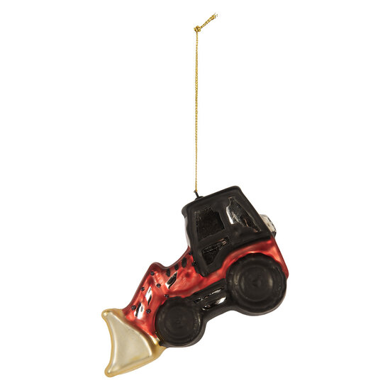 Clayre &amp; Eef | Kersthanger Rood Zwart 12x4x8 cm | 6GL5239