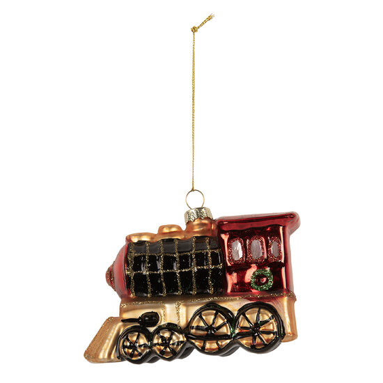 Clayre &amp; Eef | Kersthanger Rood Zwart 10x5x6 cm | 6GL5249