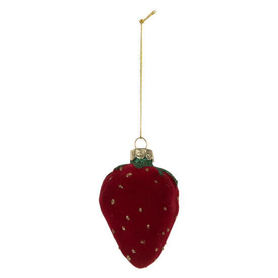 Clayre &amp; Eef | Kersthanger Rood Groen 6x5x8 cm | 6GL5250