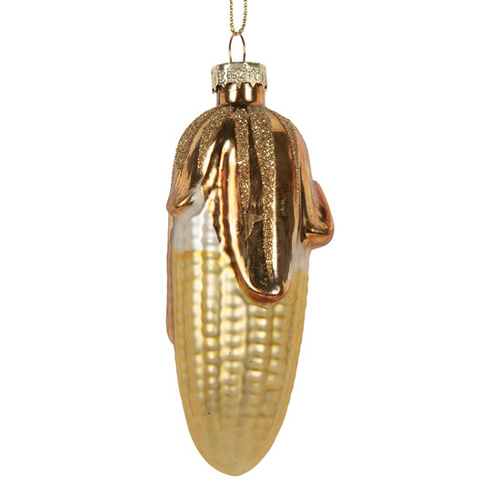 Clayre &amp; Eef | Kersthanger Goudkleurig Geel &oslash; 4x10 cm | 6GL5259