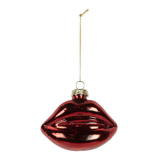 Clayre &amp; Eef | Kersthanger Rood 8x4x7 cm | 6GL5261