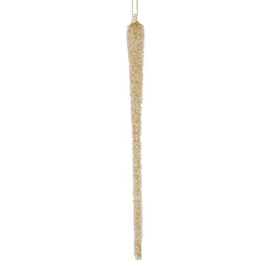Clayre &amp; Eef | Kersthanger Goudkleurig &oslash; 2x25 cm | 6GL5285