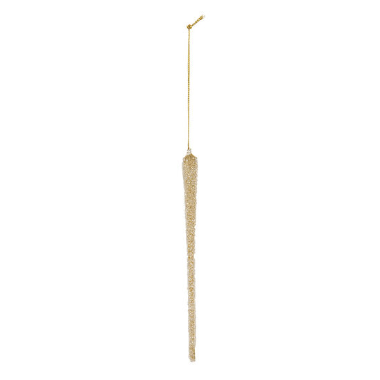 Clayre &amp; Eef | Kersthanger Goudkleurig &oslash; 2x25 cm | 6GL5285