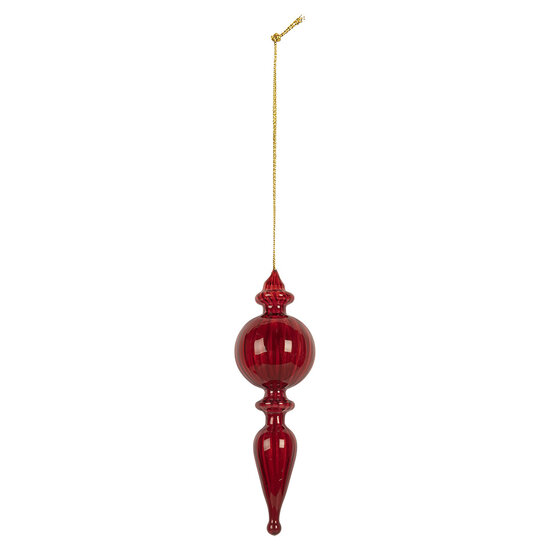 Clayre &amp; Eef | Kerstbal Rood &oslash; 5x17 cm | 6GL5288