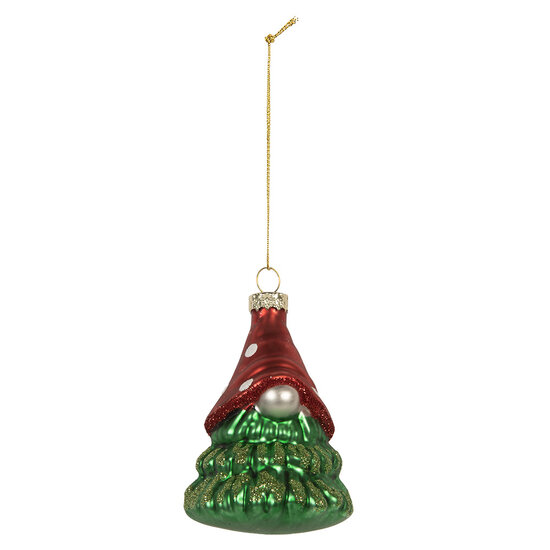 Clayre &amp; Eef | Kersthanger Rood Groen &oslash; 5x9 cm | 6GL5298