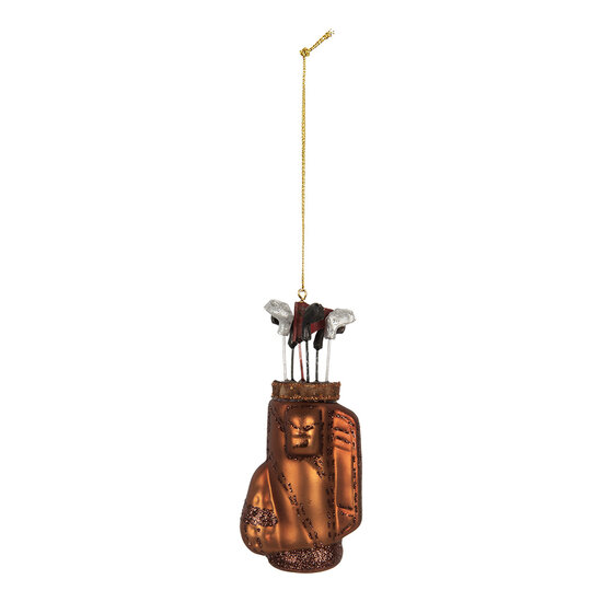 Clayre &amp; Eef | Kersthanger Bruin Zwart 6x4x13 cm | 6GL5311