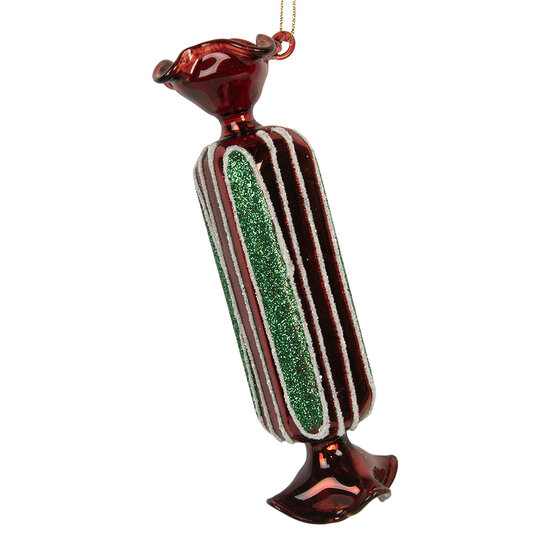 Clayre &amp; Eef | Kersthanger Rood Groen &oslash; 4x15 cm | 6GL5320
