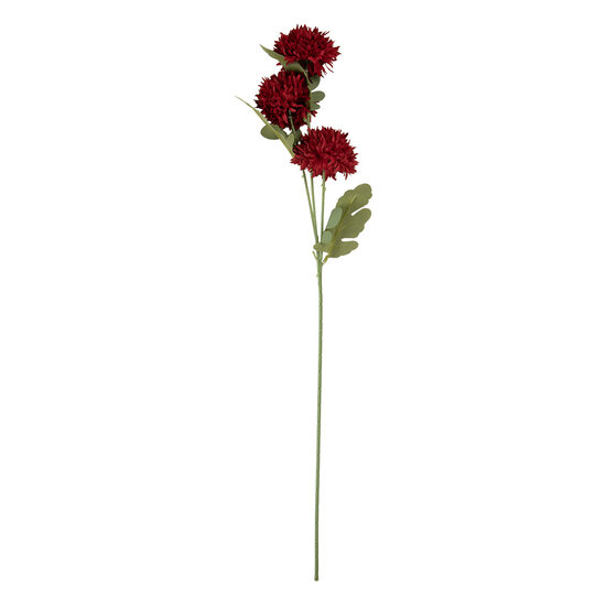 Clayre & Eef | Decoratie tak met bloemen Rood Groen 10x8x64 cm | 6PL0397R