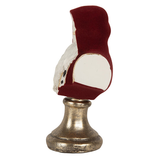 Clayre &amp; Eef | Kerstdecoratie Kerstman Rood Wit 9x7x15 cm | 6PR5537