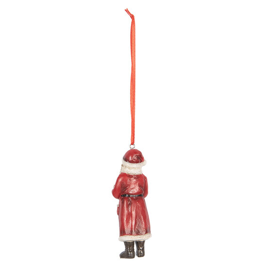 Clayre &amp; Eef | Decoratie hanger kerstman Rood Wit 4x3x11 cm | 6PR5595