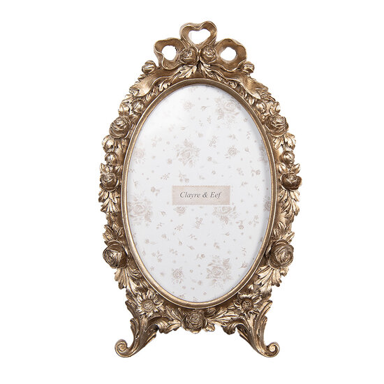 Clayre &amp; Eef | Fotolijst Goudkleurig 13x2x23 cm / 10x15 cm | 2F1283