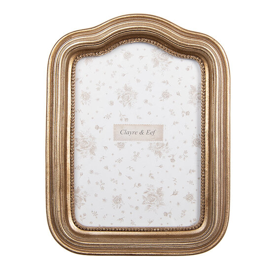 Clayre &amp; Eef | Fotolijst Goudkleurig 14x2x19 cm / 10x15 cm | 2F1285