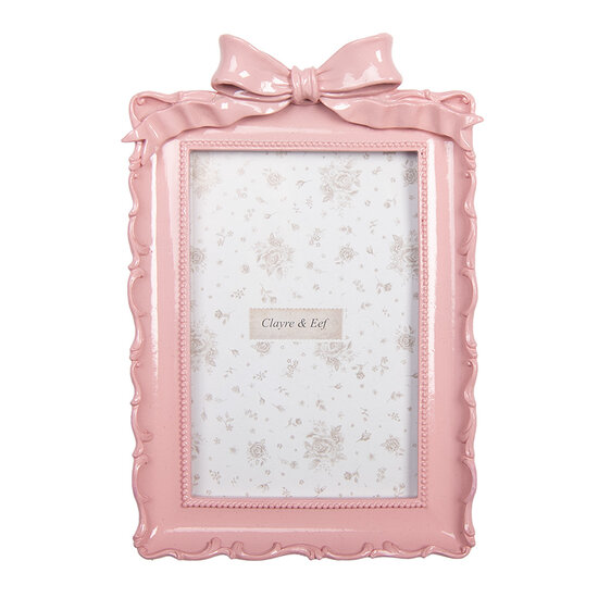 Clayre &amp; Eef | Fotolijst Roze 15x4x21 cm / 10x15 cm | 2F1286