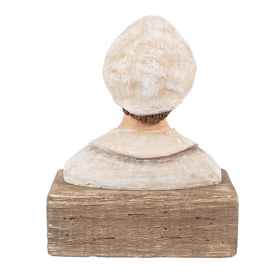 Clayre &amp; Eef | Decoratie Kapitein Beige Bruin 16x8x20 cm | 6H2427