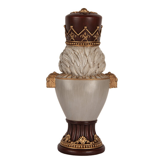 Clayre &amp; Eef | Kerstdecoratie Notenkraker Bruin Grijs 16x10x30 cm | 6PR5365