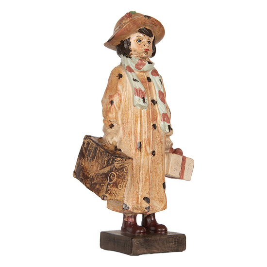 Clayre &amp; Eef | Decoratie Kind Bruin Beige 14x9x27 cm | 6PR5555