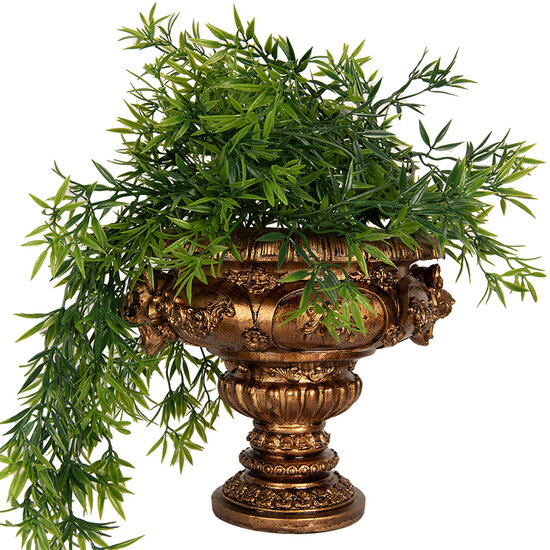 Clayre &amp; Eef | Decoratie Bloempot Binnen Goudkleurig 26x22x21 cm | 6PR5582