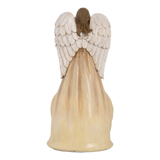 Clayre &amp; Eef | Kerstdecoratie Kerstgroep Beige Goudkleurig 15x12x30 cm | 6PR5647