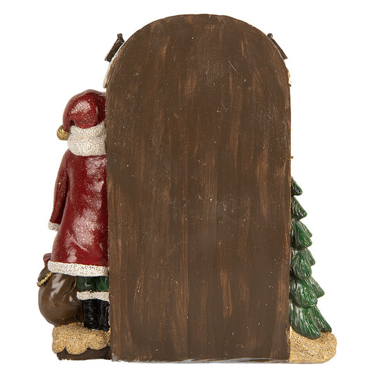 Clayre &amp; Eef | Kerstdecoratie Kerstman Rood Bruin 18x7x20 cm | 6PR5670