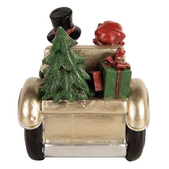 Clayre &amp; Eef | Decoratie Kinderen in auto Goudkleurig Rood 22x14x16 cm | 6PR5675