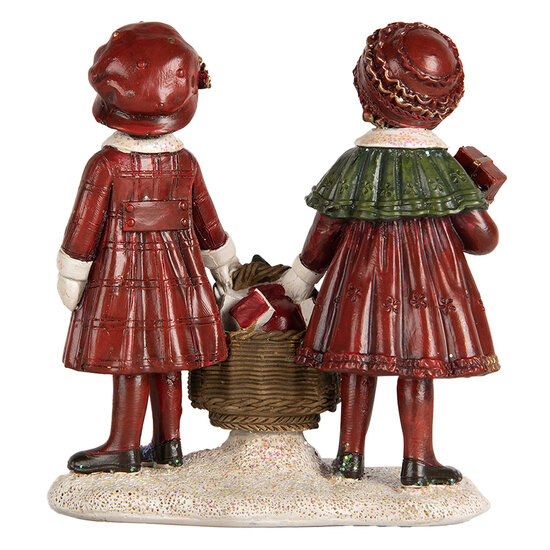 Clayre &amp; Eef | Kerstdecoratie Kinderen Rood Groen 11x6x12 cm | 6PR5678