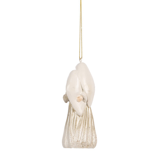 Clayre &amp; Eef | Decoratie hanger Kerstgroep Beige 5x4x11 cm | 6PR5649