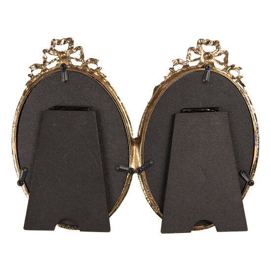 Clayre &amp; Eef | Fotolijst Goudkleurig 21x2x16 cm / 9x13 cm (2) | 2F1290