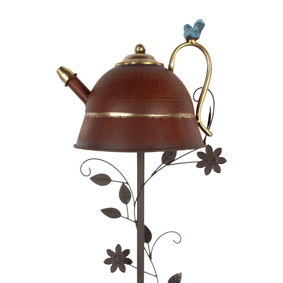 Clayre &amp; Eef | Tuinsteker Vogel Rood 27x24x147 cm | 5Y1286