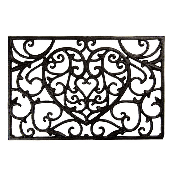 Clayre & Eef | Deurmat Buiten Bruin 59x39x2 cm | 5Y1290