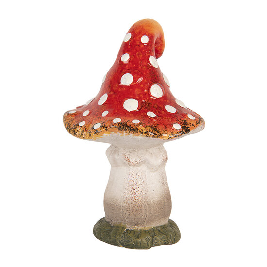 Clayre &amp; Eef | Decoratie Paddenstoel Rood Wit 11x11x16 cm | 6CE2205