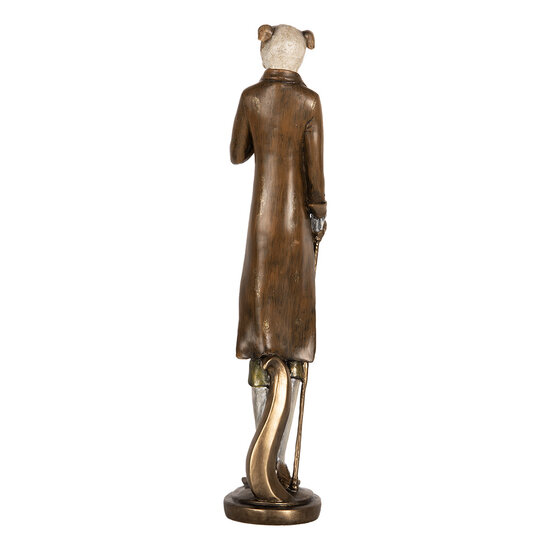 Clayre &amp; Eef | Decoratie Hond Bruin 10x10x50 cm | 6PR5635