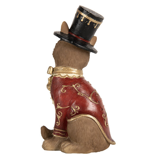 Clayre &amp; Eef | Decoratie Vos Bruin Rood 9x8x17 cm | 6PR5637