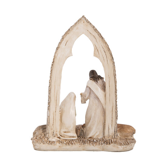 Clayre & Eef | Kerstdecoratie Kerstgroep Beige Bruin 18x7x22 cm | 6PR5645