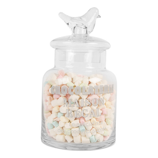 Clayre & Eef | Voorraadpot Deksel Transparant ø 13x23 cm | 6GL5210