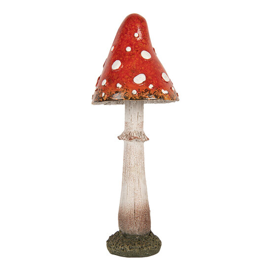 Clayre &amp; Eef | Decoratie Paddenstoel Rood Wit &oslash; 9x23 cm | 6PR5742