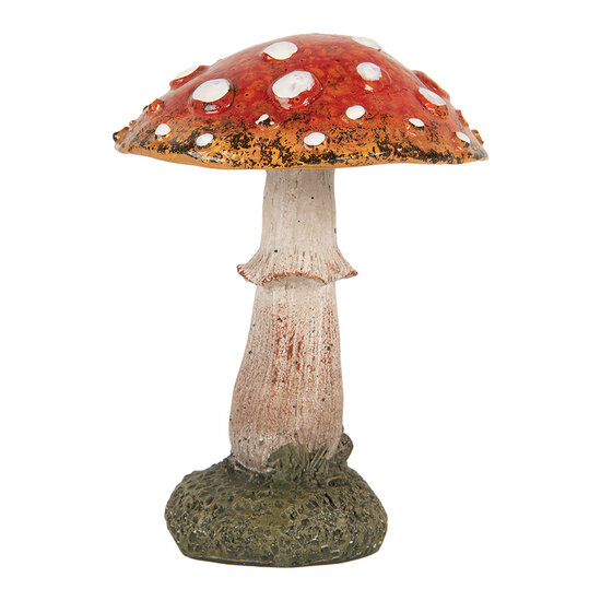 Clayre &amp; Eef | Decoratie Paddenstoel Rood Wit &oslash; 9x12 cm | 6PR5743