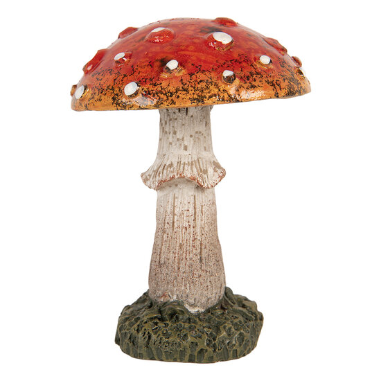 Clayre &amp; Eef | Decoratie Paddenstoel Rood Wit &oslash; 6x8 cm | 6PR5746