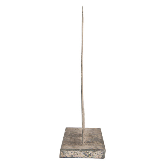 Clayre &amp; Eef | Decoratie Hond Grijs Beige 16x8x19 cm | 6Y5830