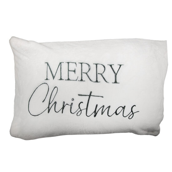 Clayre & Eef | Kussenhoes Wit Groen 35x50 cm | KT036.055