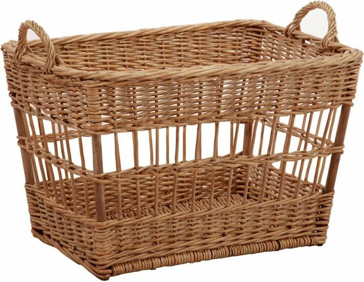 Rieten Mand Rechthoekig 60x42 cm wilg bruin | Home Sweet Home