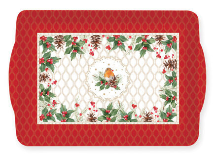 Dekoratief | Dienblad 'Christmas Berries', pvc, 33x22cm | A246022
