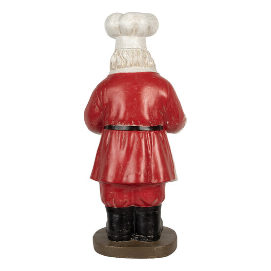 Clayre &amp; Eef | Kerstdecoratie Kerstman Rood Wit 40x39x81 cm | 5PR0183