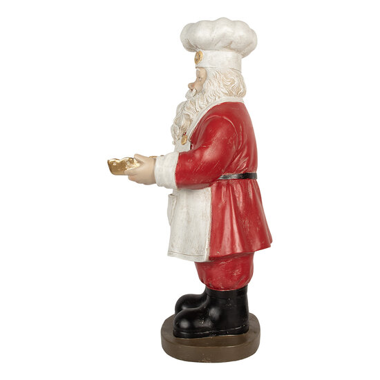 Clayre &amp; Eef | Kerstdecoratie Kerstman Rood Wit 40x39x81 cm | 5PR0183